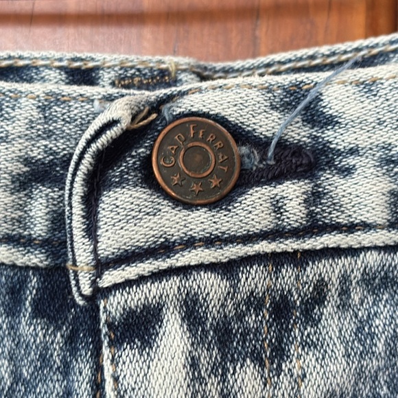 Cap Ferrat Acid Wash Jean Skirt - Picture 2 of 4